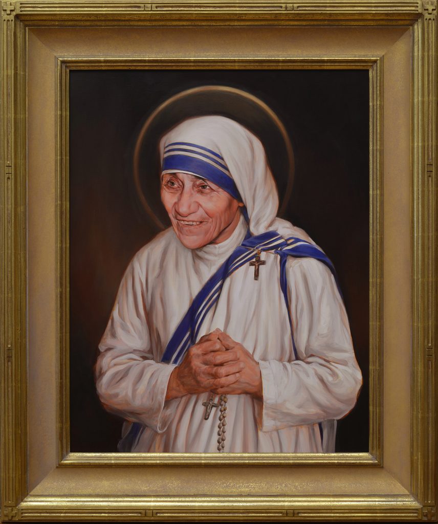 Official portrait of Mother Teresa for her canonization at St. Peter's in Rome